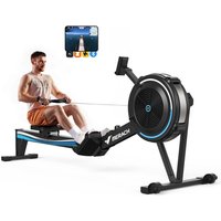 Merach - Klappbares Luftwiderstands-Rudergerät – Bluetooth & lcd, ergonomischer Sitz, bis 158 kg von MERACH