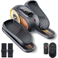 MERACH Mini Ellipsentrainer & Pedaltrainer, Untertisch Crosstrainer mit 12 Stufen, Fernbedienung, LED-Display von MERACH