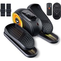 MERACH Mini Ellipsentrainer & Pedaltrainer, Untertisch Crosstrainer mit 12 Stufen, Fernbedienung, LED-Display von MERACH