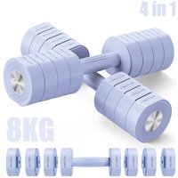 MERACH Verstellbare 4-in-1 Kurzhanteln 2er Set (1–4 kg) – Fitness Dumbbells für Zuhause, blau von MERACH