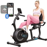 Merach - Liegeergometer für Zuhause – 8 Widerstandsstufen, leise & komfortabel, App, LCD-Monitor, bis 136 kg von MERACH