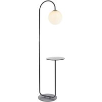 Frosinone Stehlampe Satinschwarze Lackierung & mattes Opalglas - Merano von MERANO