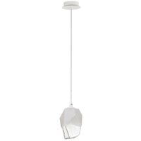 Edison Globe Pendel-Deckenleuchte Weiße Farbe Glas, weißes Metall led G9 - Merano von MERANO