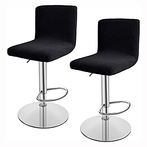 MERAXI Stretch Barhocker Stuhlhussen 2er Set Barhocker Stuhlhussen Barhocker Stuhlbezug Abnehmbare Waschbare Thekenhocker Schwarz MERAXI Stretch Barhocker Stuhlhussen 2er Set Barhocker Stuhlhussen Barhocker Stuhlbezug Abnehmbare Waschbare Thekenhocker Schwarz von MERAXI