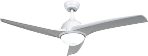 MERCA TOOLS Weißer Deckenventilator Bianca mit LED-Licht und Fernbedienung, Ø 107 cm von MERCA TOOLS