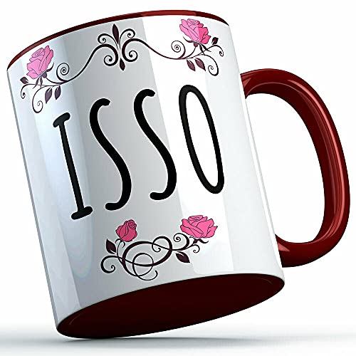 Isso Tasse Ist so Beruf Kollegen Kollege Kollegin Firma Chef Geschenk lustige Sprüchetasse Sarkasmustasse (Farbe Burgund) von MERCHIFY