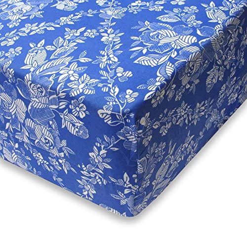 MERCURY TEXTIL Matratzenbezug mit Reißverschluss, pflegeleicht, strapazierfähig, weich und angenehm, 100 % Polyester, für Betten mit 150 cm, Blumenmuster von MERCURY TEXTIL
