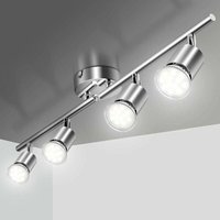 LED Deckenleuchte 4 Verstellbare Strahler, Deckenbeleuchtung 4xGU10 LED Strahler Verstellbarer Winkel Deckenleuchte 220V Innenbeleuchtung für LED Deckenleuchte 4 Verstellbare Strahler, Deckenbeleuchtung 4xGU10 LED Strahler Verstellbarer Winkel Deckenleuchte 220V Innenbeleuchtung für von MERETEET