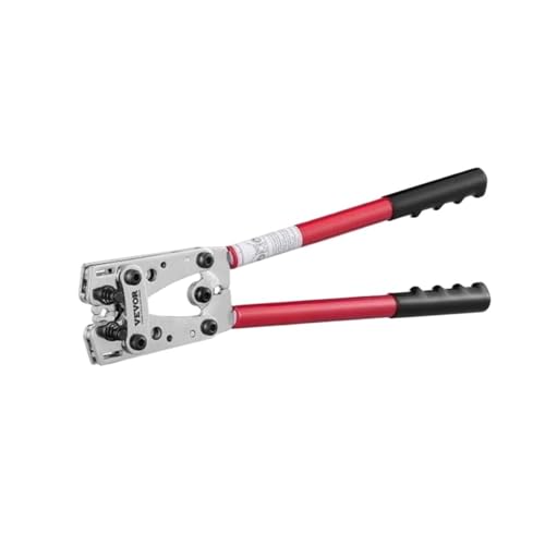 10-1/0 GBattery Kabelschuh Crimpzan Aluminium Terminal Batterie Lug Crimper Mit 60PCS Aluminium Ring Anschlüsse für Cu-Kabelschuhe(395mm 4PCs) von MERHOVO