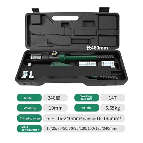 10-18T Hydraulische Crimpen Zange Kabel Draht Crimper Werkzeug Kabel Lug Crimper Terminal Draht Werkzeug für Cu-Kabelschuhe(240 type) von MERHOVO