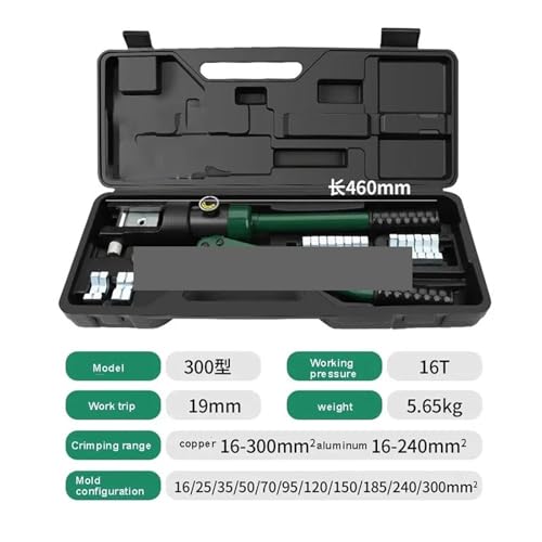 10-18T Hydraulische Crimpen Zange Kabel Draht Crimper Werkzeug Kabel Lug Crimper Terminal Draht Werkzeug für Cu-Kabelschuhe(300 type) von MERHOVO
