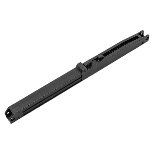 2-teiliger Soft-Close-Mechanismus for Schiebetürdämpfer. Der Dämpfer befindet sich hinter der Schiene und verlangsamt die Türen, bis sie sanft for Stehen kommen.,Schwere Struktur von MERHOVO