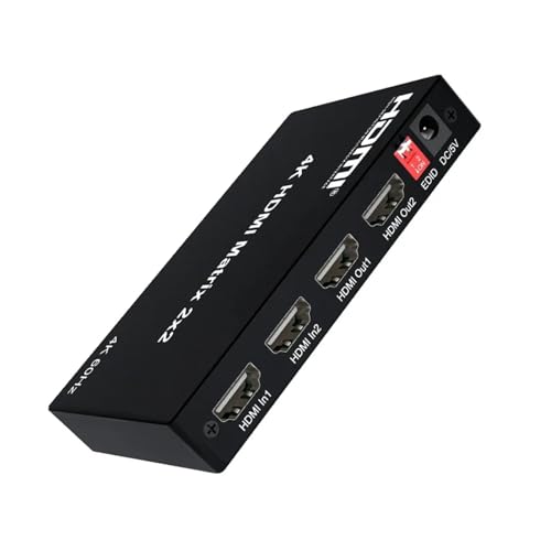 2.0 4K60hz 2x2 Matrix Extractor Video Verteiler Schalter Splitter Nahtlose Umschaltung 2.0 4K60hz 2x2 Matrix Extractor Video Verteiler Schalter Splitter Nahtlose Umschaltung von MERHOVO