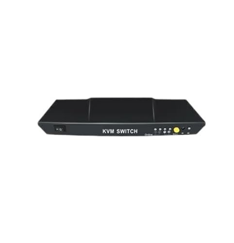 2x1 Pip Multiviewer Auto USB 2.0 KVM-Switch mit Fernbedienung 4K30Hz Switcher Laptops teilen sich 1 Monitor Nahtlose Umschaltung(Noir) von MERHOVO