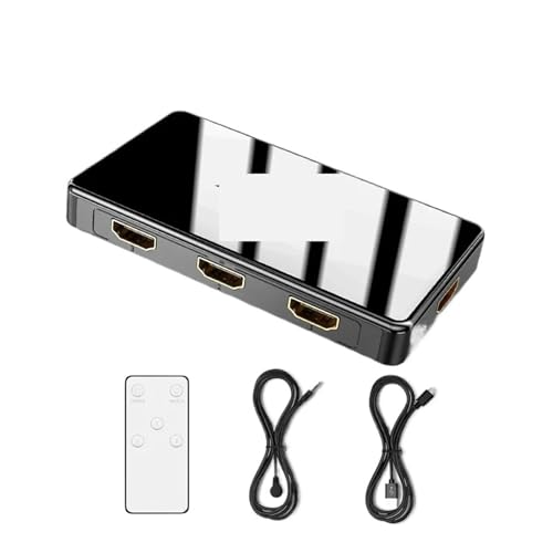 4K 60Hz -Switch 5x1 3x1 Video-Switcher 5/3 In 1 Out mit IR-Fernbedienung Nahtlose Umschaltung(3 in 1) von MERHOVO