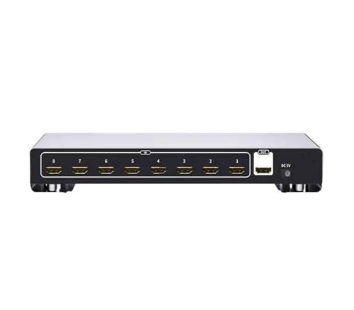 4K Switch 8 In 1 Out Video Switcher Ports Sharing Device Drucker KVM Control Computer Nahtlose Umschaltung von MERHOVO
