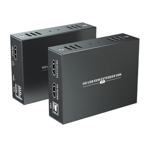 50 m KVM USB-Extender zur Fernsteuerung von 1080P-Signalen per Maus und Tastatur über Ethernet-Kabel Nahtlose Umschaltung 50 m KVM USB-Extender zur Fernsteuerung von 1080P-Signalen per Maus und Tastatur über Ethernet-Kabel Nahtlose Umschaltung von MERHOVO