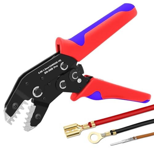-58B Pro Ratschen-Crimpzan 0,08–1,5 mm² JST PH/XH/VH/JWPS-Anschlussklemmen Werkzeug Offener Lauf Crimper Kfz-Verkabelung für Cu-Kabelschuhe -58B Pro Ratschen-Crimpzan 0,08–1,5 mm² JST PH/XH/VH/JWPS-Anschlussklemmen Werkzeug Offener Lauf Crimper Kfz-Verkabelung für Cu-Kabelschuhe von MERHOVO