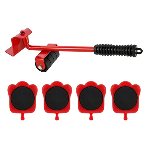 Anhängerstütze, Portable Plastic Heavy Object Mover Professionelle Möbel Transport Lifter Werkzeug Set Rad Bar Roller Bewegliche Handwerkzeuge,Korrosionsbeständig(A) von MERHOVO