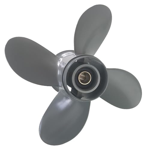 Bootspropeller, 4-Blatt-Propeller aus Aluminiumlegierung, halbfester Strangguss, geeignet for 8–20 PS!(9 1/4X9 4 leaves) von MERHOVO
