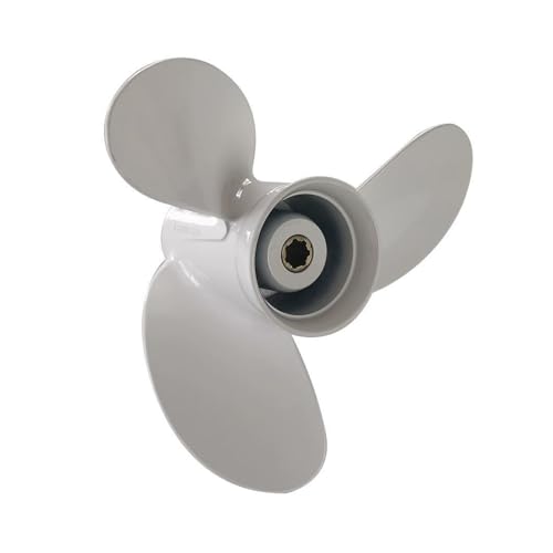 Bootspropeller, 6-9.9HP Aluminum Alloy Propeller, Marine Outboard Propeller(White,8.9X8.5) von MERHOVO