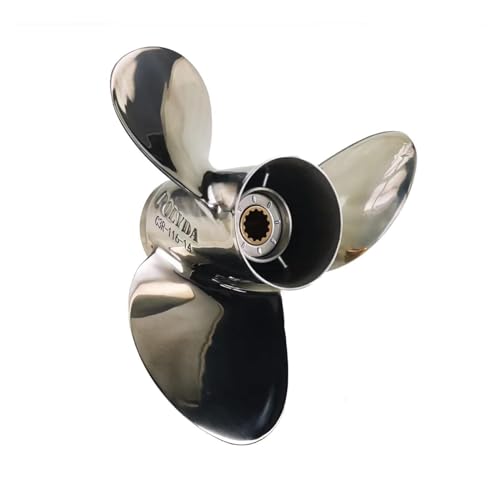 Bootspropeller, Hochwertige Propeller aus Edelstahl sorgen for optimale Leistungsabgabe und bescheren Ihnen ein hervorragendes Segelerlebnis!(11 5/8X13) von MERHOVO