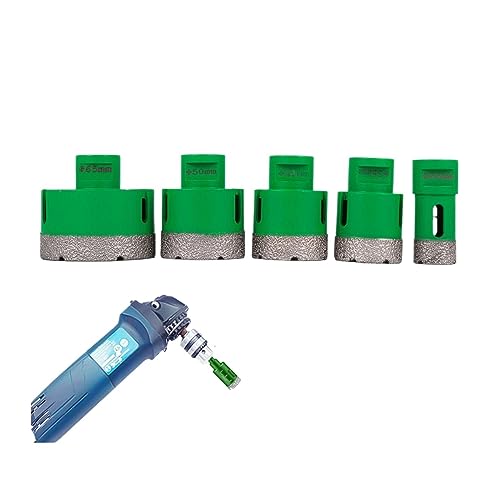 Diamant-Bohrkrone, M14-Gewinde, Keramikfliesen-Lochsägen-Bohrer-Set mit Koffer for Bohren auf Granit, Marmor, Porzellan,Robuste Konstruktion(5 Bits Set1) von MERHOVO