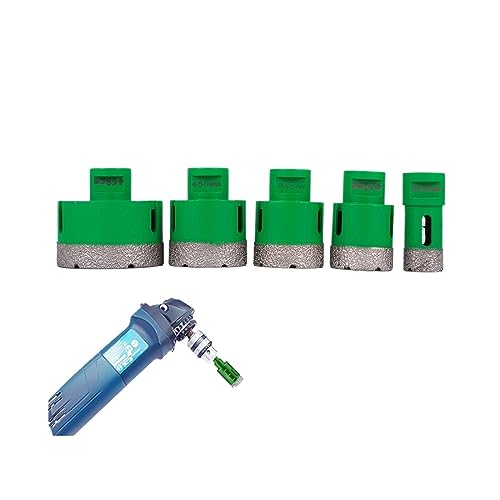 Diamant-Bohrkrone, M14-Gewinde, Keramikfliesen-Lochsägen-Bohrer-Set mit Koffer for Bohren auf Granit, Marmor, Porzellan,Robuste Konstruktion(5 Bits Set2) von MERHOVO