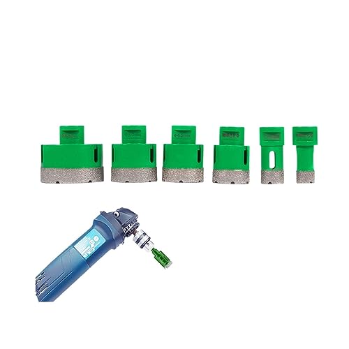Diamant-Bohrkrone, M14-Gewinde, Keramikfliesen-Lochsägen-Bohrer-Set mit Koffer for Bohren auf Granit, Marmor, Porzellan,Robuste Konstruktion(6 Bits Set3) von MERHOVO