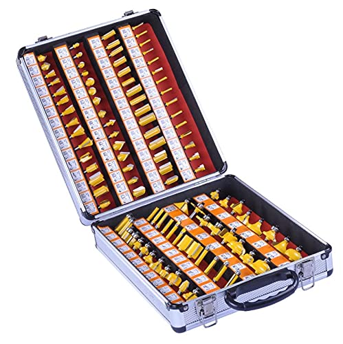 Drahtseilschneider, 1/4 Zoll Holz Frässchneider Schaft Router Bit Set Trimmen Werkzeug Werkzeug for elektrische Trimmer Holz Arbeit Schneidkit(35pcs) von MERHOVO