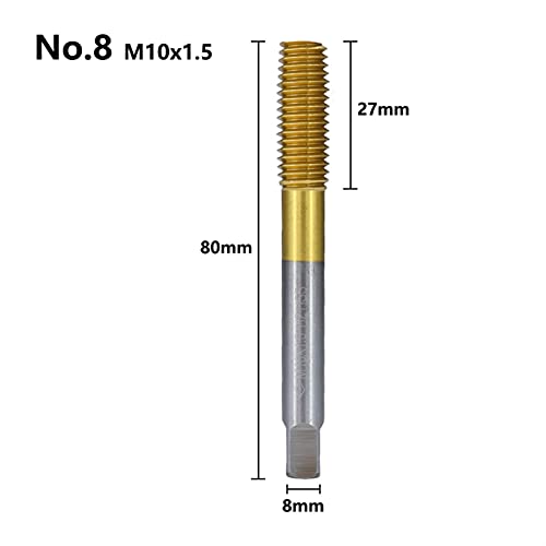 Drahtseilschneider, Extrusionshähne. M2 M3 M4 M5 M6 M8 M10 M12 Zufällige Umformmaschine Steckerhähne Metrische Schraube Gewinde Tap Bohrer Metall-Gewindewerkzeuge(M10x1.5) von MERHOVO