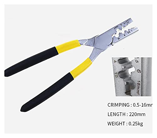 Drahtseilschneider, Mini Crimpzange for Kabelendhülsen Spezielle Tube Terminals Crimpwerkzeuge(PZ 0.5-16) von MERHOVO