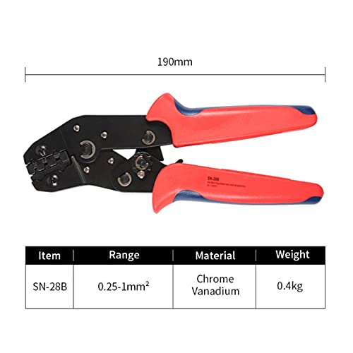 Drahtseilschneider, SN-28B SN-48B SN-58B Crimpzange set for JST ZH1.5 2.0PH 2.5XH EH SM Servo-Anschlüsse Crimper-Tool-Kit(SN-28B) von MERHOVO