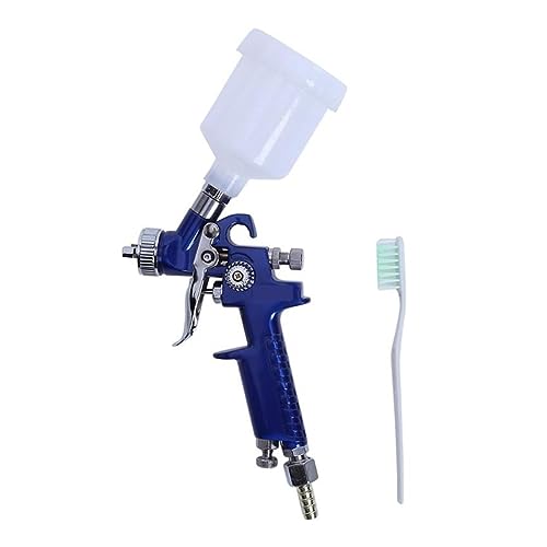 Farbspritzgerät, Mini 0,8 MM/1,0 MM Düse Farbe Spritzpistole for Malerei Auto Hohe Zerstäubung Airbrush Pneumatische Werkzeug,Hochpräzise Steuerung(Nozzle 1.0mm) von MERHOVO