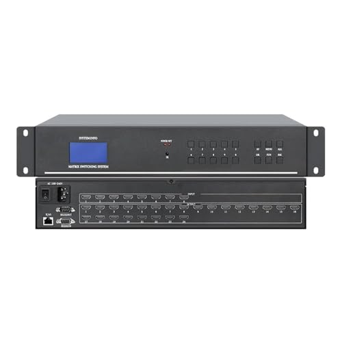 HD/Video Matrix Switch 4x4 8x8 8x16 16x16 16x32Chassis Stil Digital Signal Host Switcher 1080P Nahtlose Umschaltung(3pcs,No Network Control) von MERHOVO