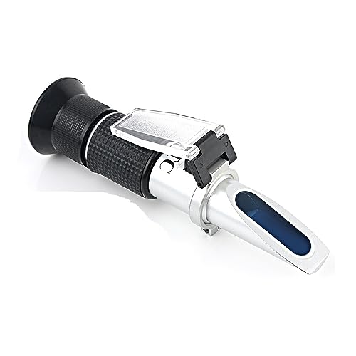 Honigrefraktometer, Refraktometer Brix-Messbereich 0~50% Fruchtsaft Milch Tee Zuckermessgerät ATC Handkonzentrations-Saccharimeter-Test von MERHOVO