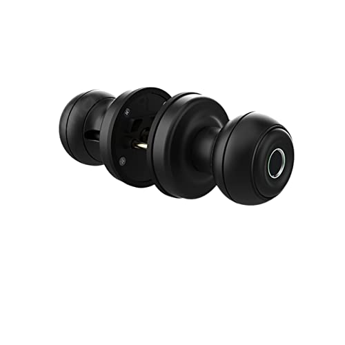 Intelligentes Türschloss, Fingerabdrucksperre for Tuya Smart Lock Keyless Entry Biometrischer Fingerabdruck Typ C und mechanische Schlüsselentriegelung für die Haustür(Noir) von MERHOVO