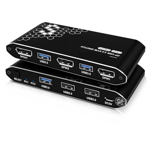 KVM-Switch, 2 Ports, 4K@60Hz-Auflösung, ermöglicht die meinsame Nutzung eines oder zweier Monitore durch zwei Computer, HDCP und USB-Kabel im Lieferumfang enthalten Nahtlose Umschaltung KVM-Switch, 2 Ports, 4K@60Hz-Auflösung, ermöglicht die meinsame Nutzung eines oder zweier Monitore durch zwei Computer, HDCP und USB-Kabel im Lieferumfang enthalten Nahtlose Umschaltung von MERHOVO