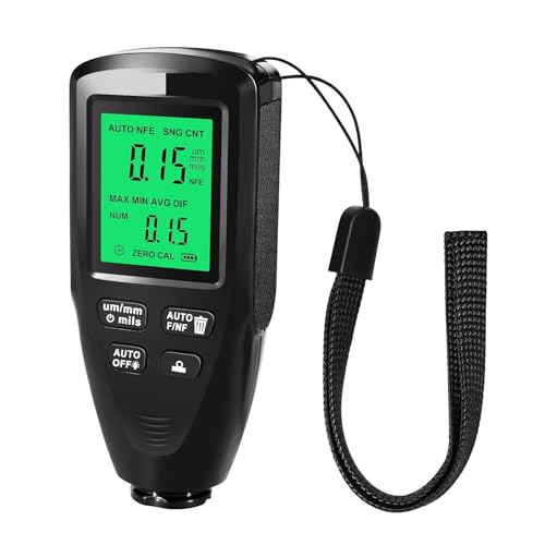 Lackdickenmessgerät, Autolackdickenmessgerät Inspektionswerkzeuge Tester Digitales Autolackmessgerät Lackvisvisits Meter(Noir) von MERHOVO