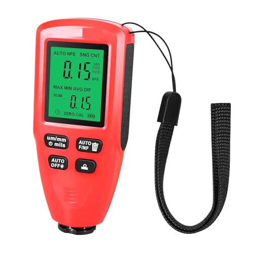 Lackdickenmessgerät, Autolackdickenmessgerät Inspektionswerkzeuge Tester Digitales Autolackmessgerät Lackvisvisits Meter(White) von MERHOVO