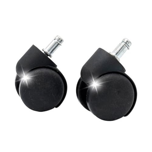 Lenkrollen, 1/2/4/5Pcs Stuhl Rad Möbel Caster 11mm Schraube Lenkrolle Räder Ersetzen Hardware Trolley Werkzeug for Büro/Computer Stühle,Flexible Bewegung(2pcs) von MERHOVO