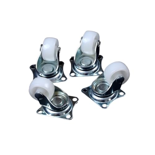 Lenkrollen, 4 Teile/los Universal Lenkrollen 1 "Räder Weiß Roller Rad for Möbel Trolley Stuhl Lenkrolle Rad Haushalt Caster,Flexible Bewegung von MERHOVO