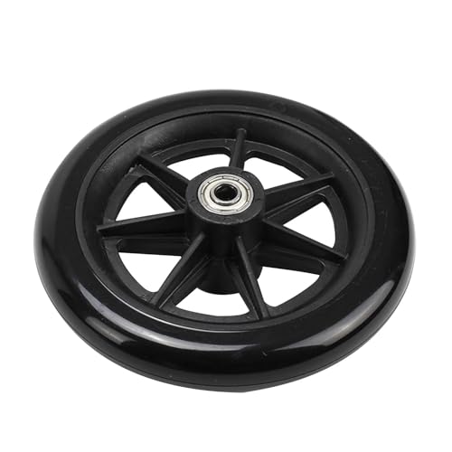 Lenkrollen, 6/8 Zoll Rollstuhl Vorderrad Ersatz Universal Caster Verschleißf Vollreifenrad Glatt Einfach zu installieren,Flexible Bewegung(8 Inches) von MERHOVO