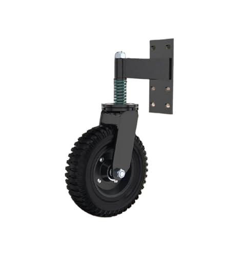 Lenkrollen, Federbelastete Torrolle Torrad Torstützrad 360-Grad-Lenkrolle Federstoßdämpfende Rolle 600 Pfund Kapazität,Flexible Bewegung(Noir) von MERHOVO