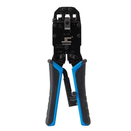 Multifunktions-Crimpzange 10P10C 8P8C 6P6C RJ50 RJ48 RJ12 Kristallkopf-Crimpzange Netzwerk-Crimpzange für Cu-Kabelschuhe von MERHOVO