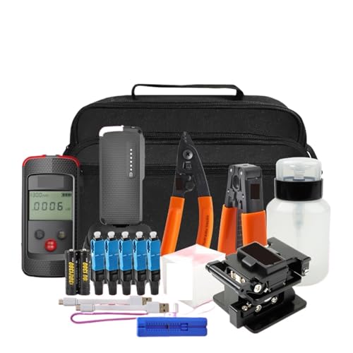 OTDR, Fiber Optic Tool Kit 10mW VFL Stift FTTH Werkzeuge Optic Power Meter OPM Optische Tasche Faser,Außeneinsatz(1.2) von MERHOVO