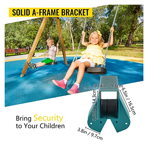Swing-Set-Halterung 12 "A-Frame Swing Set End-Bracket-Green mit grünem Pulverbeschichtet DIY Mittelklasse for Holz geeignet Hohe Anpassungsfähigkeit Swing-Set-Halterung 12 "A-Frame Swing Set End-Bracket-Green mit grünem Pulverbeschichtet DIY Mittelklasse for Holz geeignet Hohe Anpassungsfähigkeit von MERHOVO