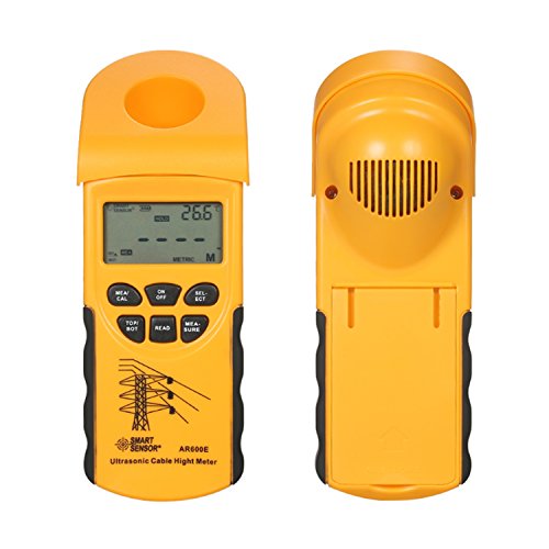 Ultraschallkabel Höhenmesser 6 Kabel Messung LCD-Display Messbereich (Höhe 3-23m, Ebene 3-15m) AR600E,Präzise Messwerte von MERHOVO