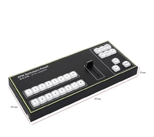 Vmix Mini Switcher Control Panel MIDI2.0 Videoaufnahme-Schalttafel Typ-C-Schnittstelle for OBS New Media Live Nahtlose Umschaltung(Switcher panel ATEM) von MERHOVO