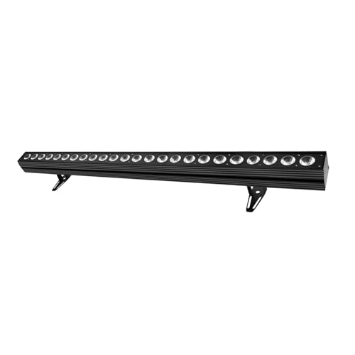 Wandfluter, 24x4W Wandwasch-LED-Bar Wasserbar RGBW 4-in-1 DMX 512 Beleuchtung Geeignet for DJ Disco Familienfeiern Partys Konzerte,Energieeffizienz(24x4W Black 4-in-1) von MERHOVO